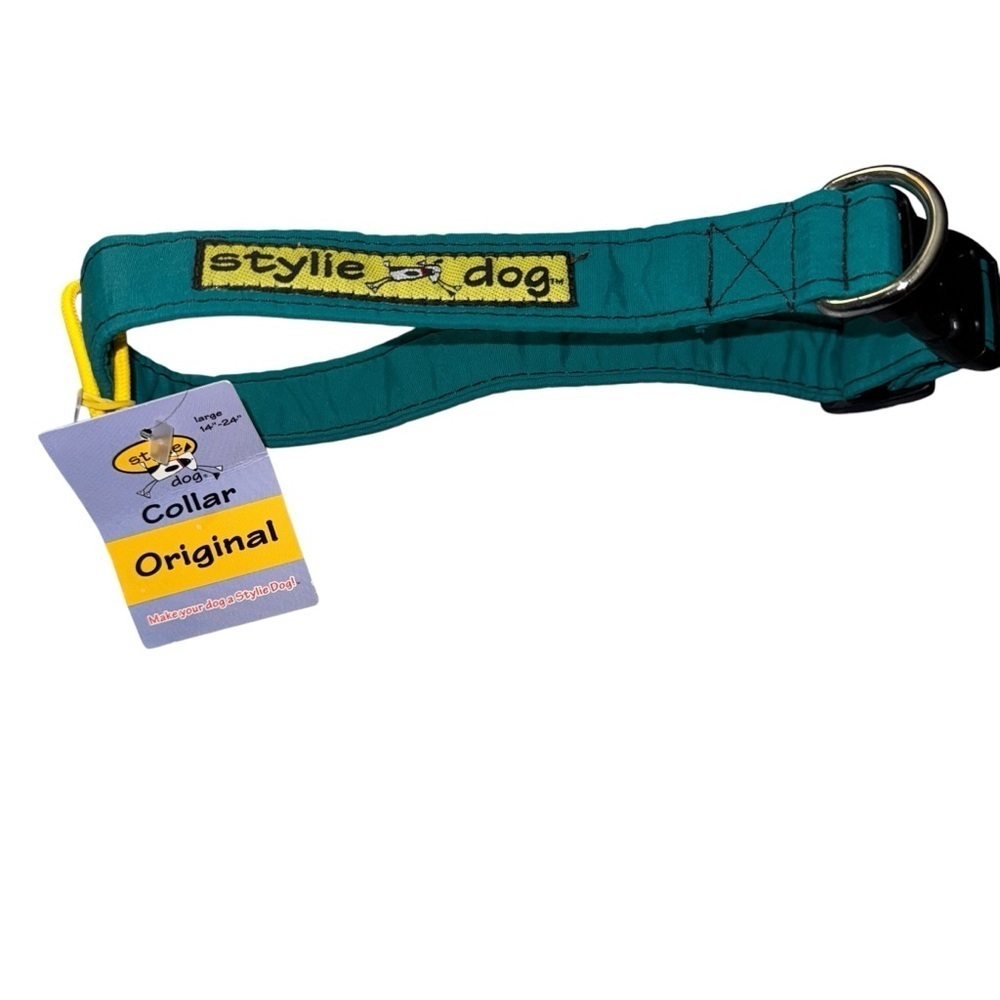 NWT Stylie Teal Dog Collar Size Large 14”-24”